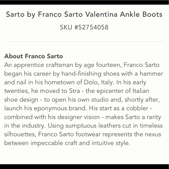 Sarto by Franco Sarto Valentina Ankle Bootie - Picture 11 of 12